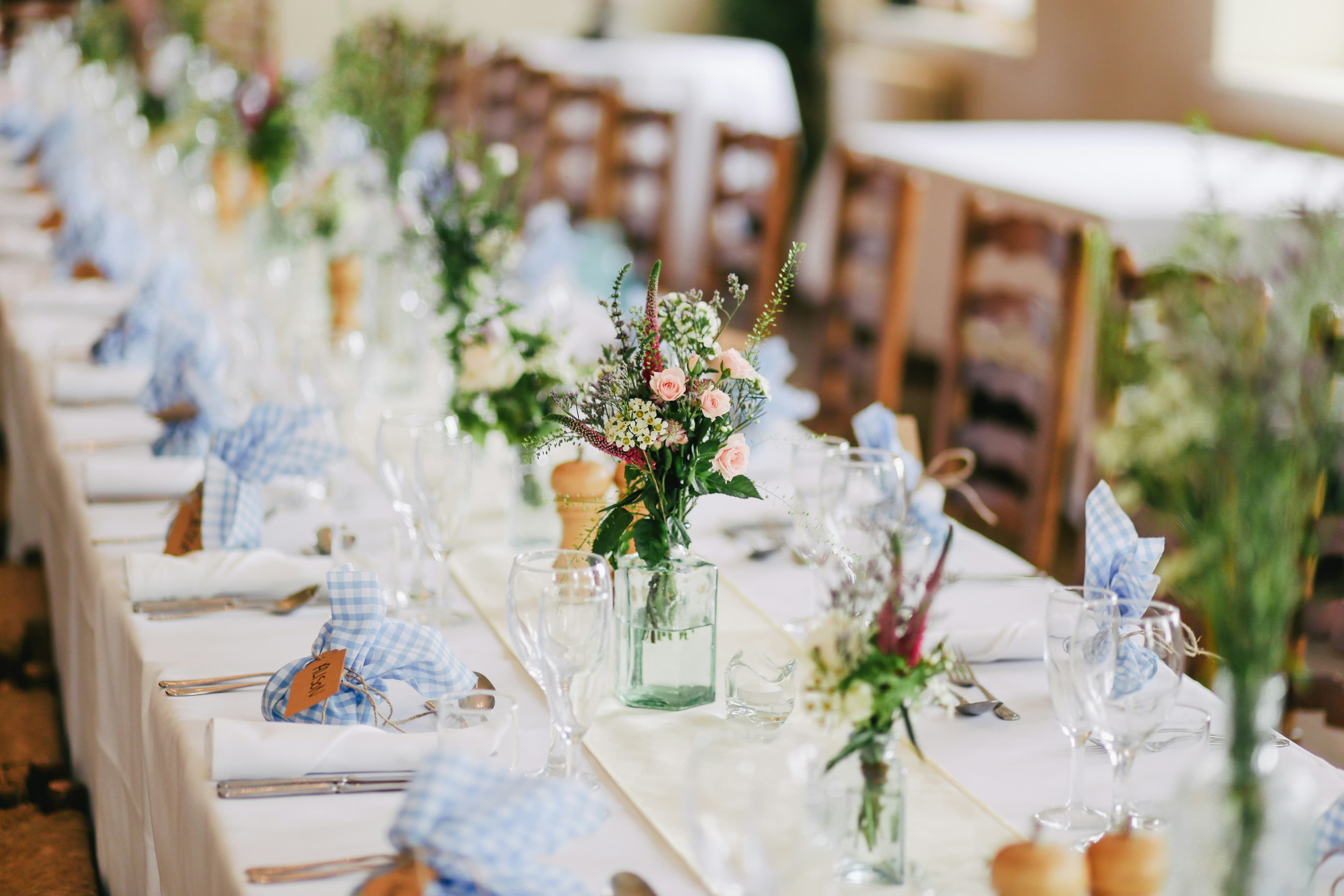 Elegant event centerpieces